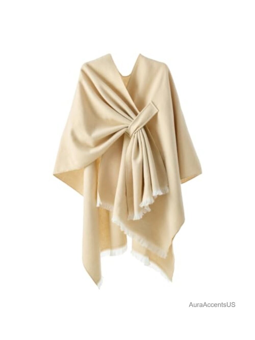 Elegant Shawl Wrap Soft Open Front Poncho Sweater